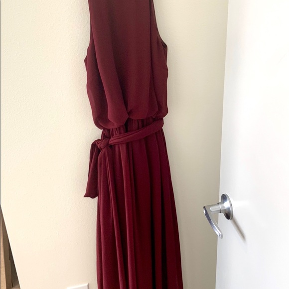 Donna Morgan Alana Dress in Crimson Red - Picture 5 of 6